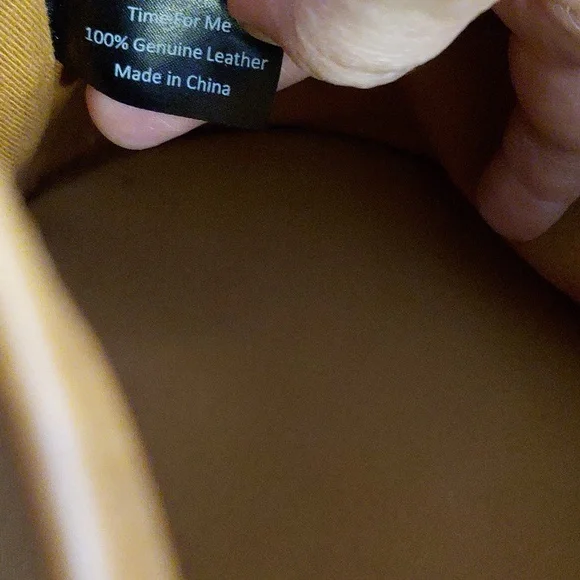 Genuine Leather Bucket Bag Purse - Picture 7 of 7